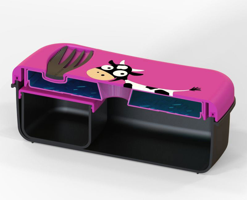 N'ice Lunch Box with cooling pack Cow Purple - Carl Oscar
