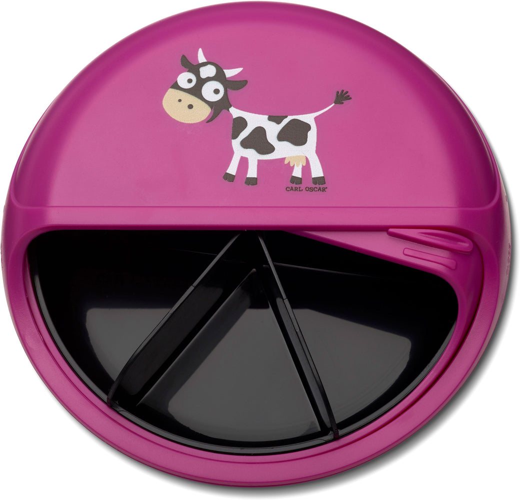 Spinning Bento disc lunch organiser Cow Purple - Carl Oscar