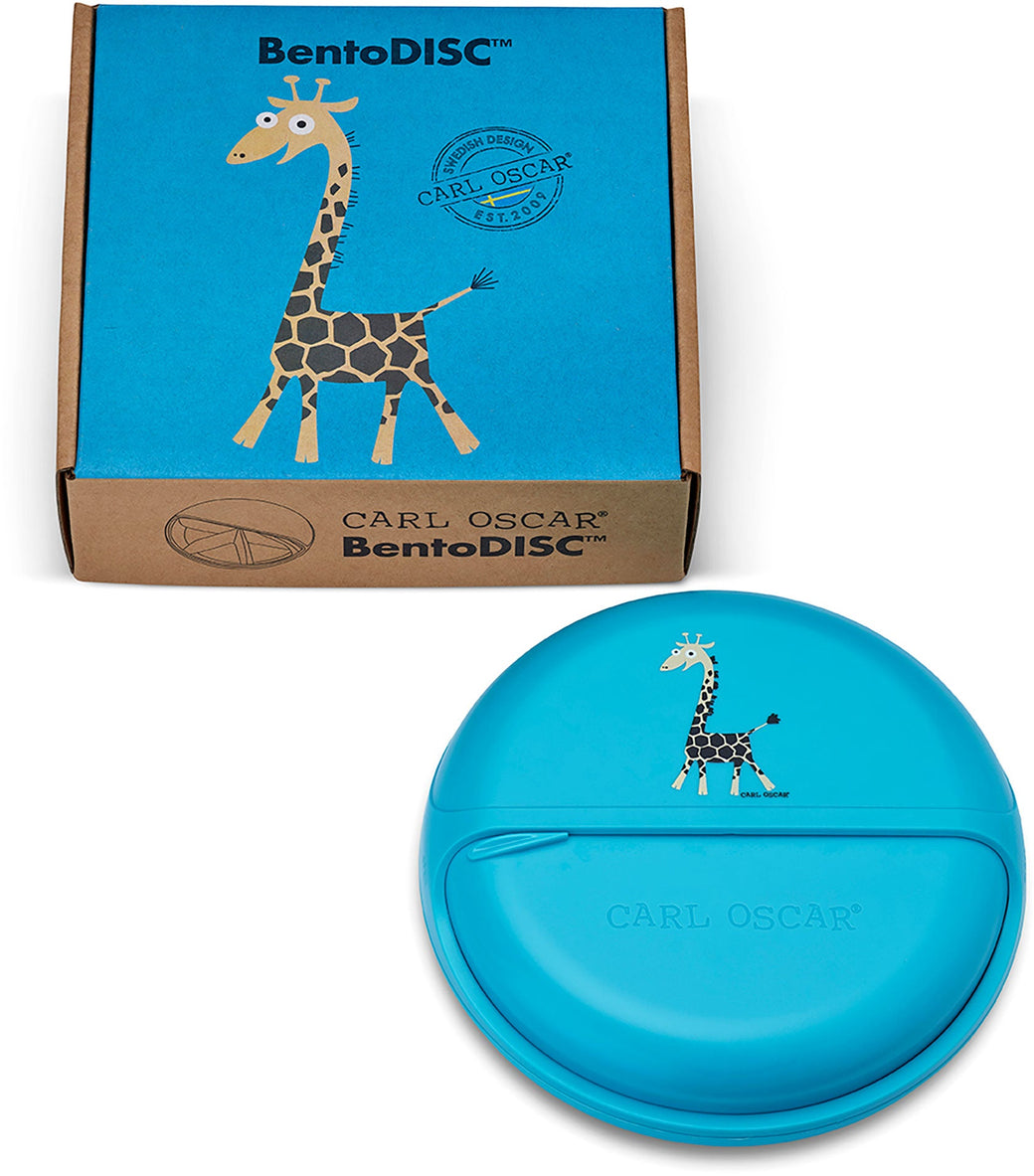 Spinning Bento disc lunch organiser Giraffe Turqoise - Carl Oscar