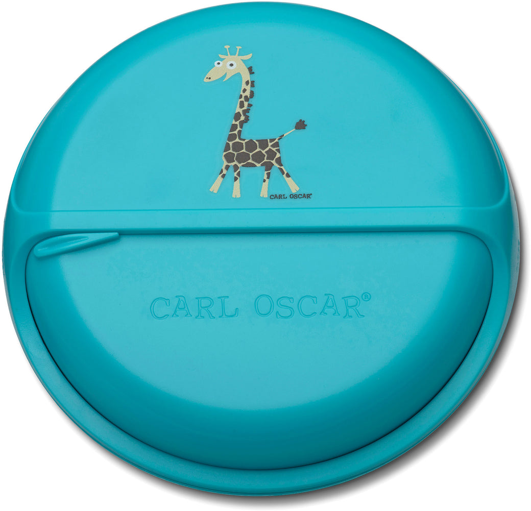 Spinning snack disc organiser Giraffe Turqoise - Carl Oscar