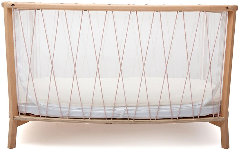 Kimi Baby Cot Bed Rose Wood - Charlie Crane