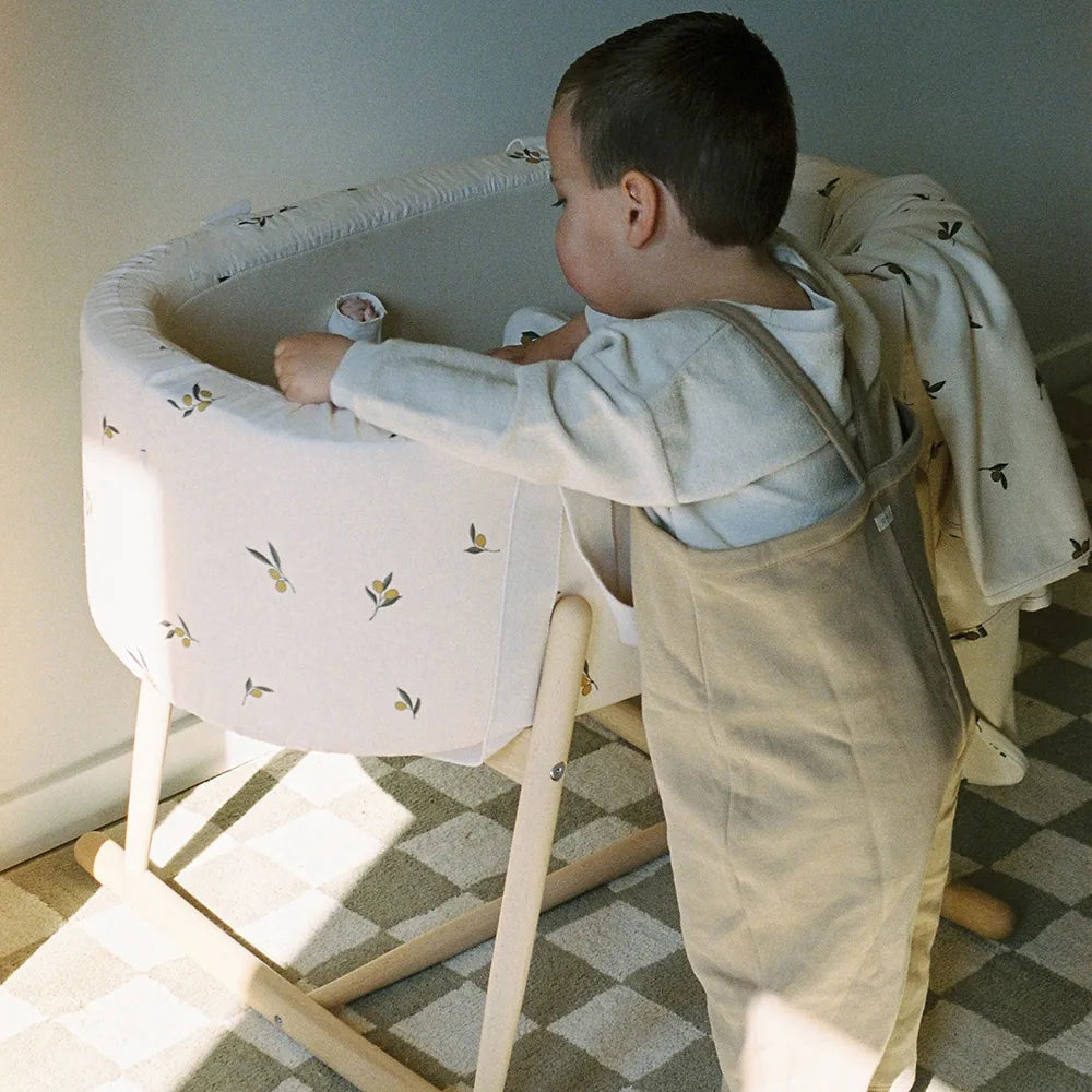 Kuko Moses Basket Organic Zoo - Charlie Crane