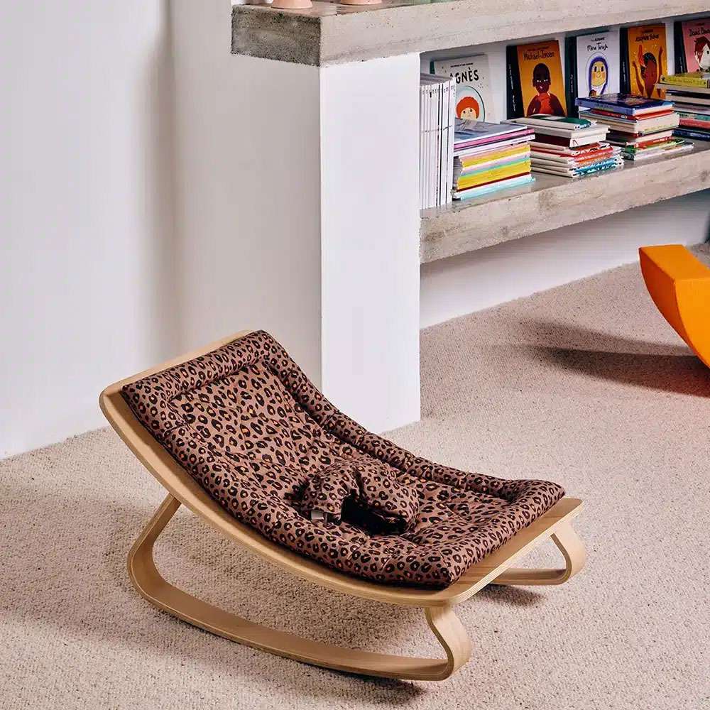 Levo Baby Rocker Modetrotter Leopard - Natural - Charlie Crane