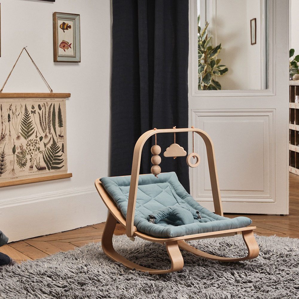 Levo Baby Rocker Organic Orage Walnut - Charlie Crane