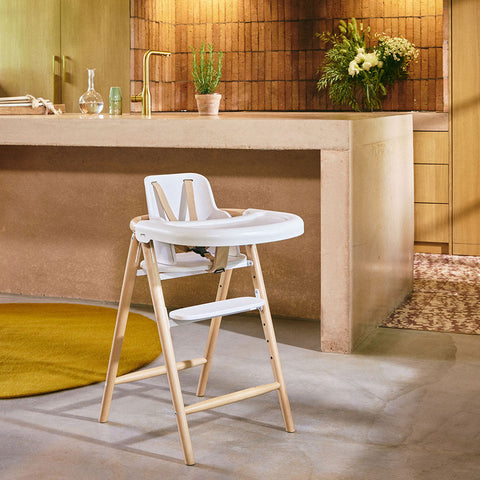 Tobo Wooden High Chair White - Charlie Crane