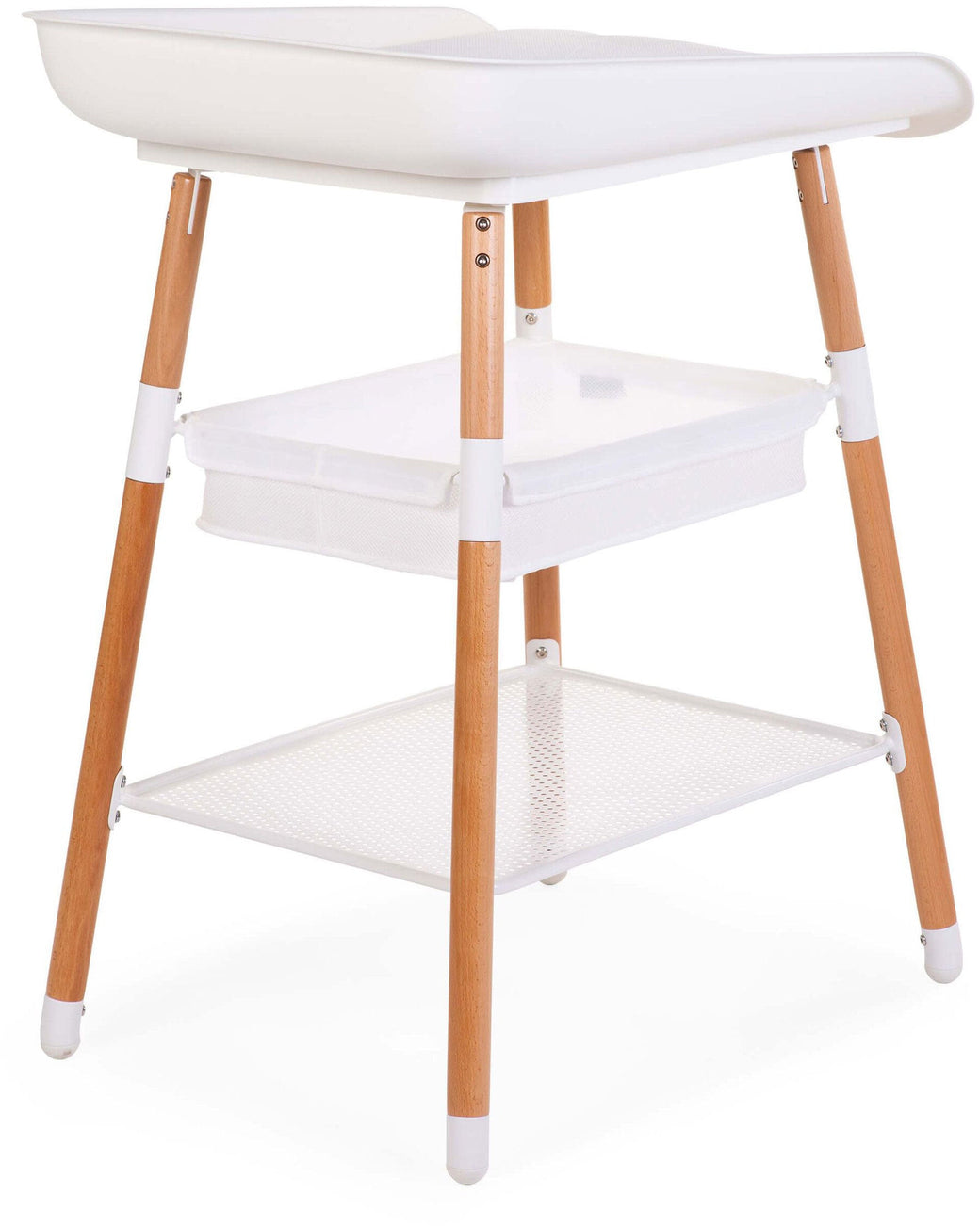 Evolux Height Adjustable Changing Table Natural & White - ChildHome