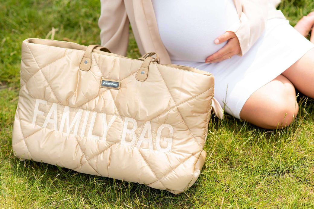 Family Bag Quilted Puffered Beige - ChildHome