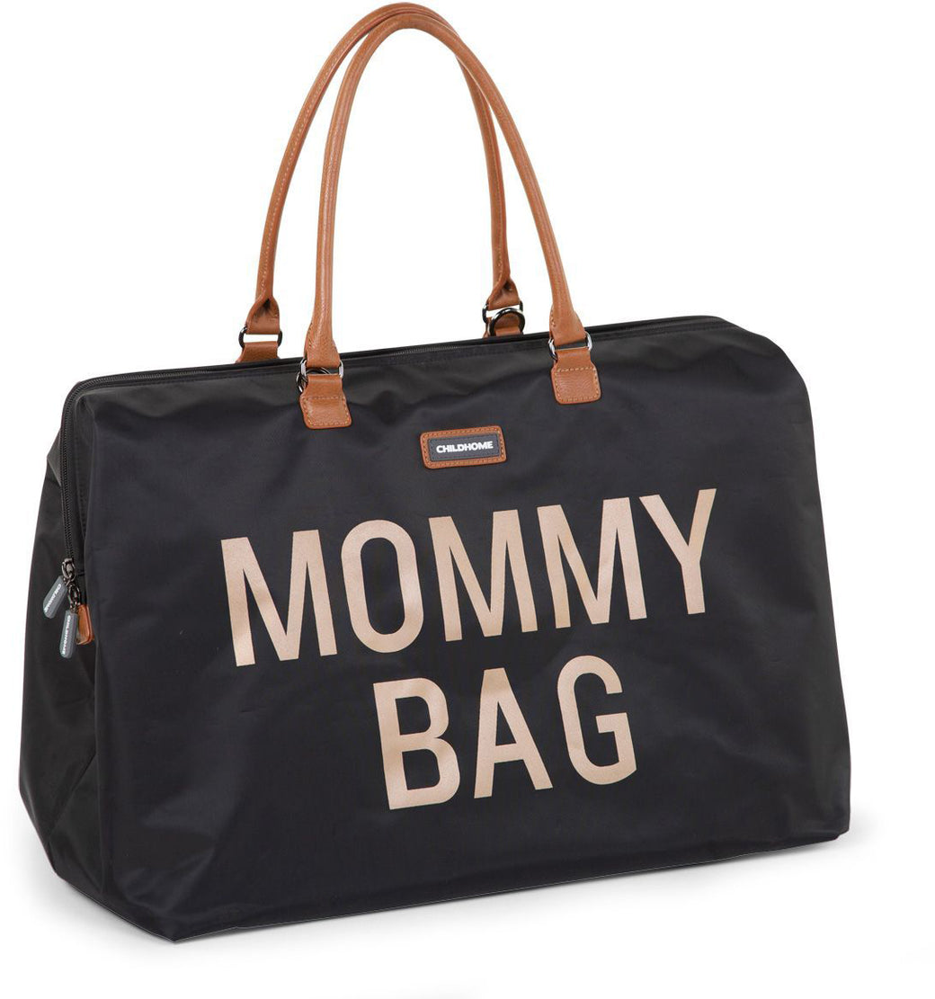 Mommy Bag Big Black Gold - ChildHome