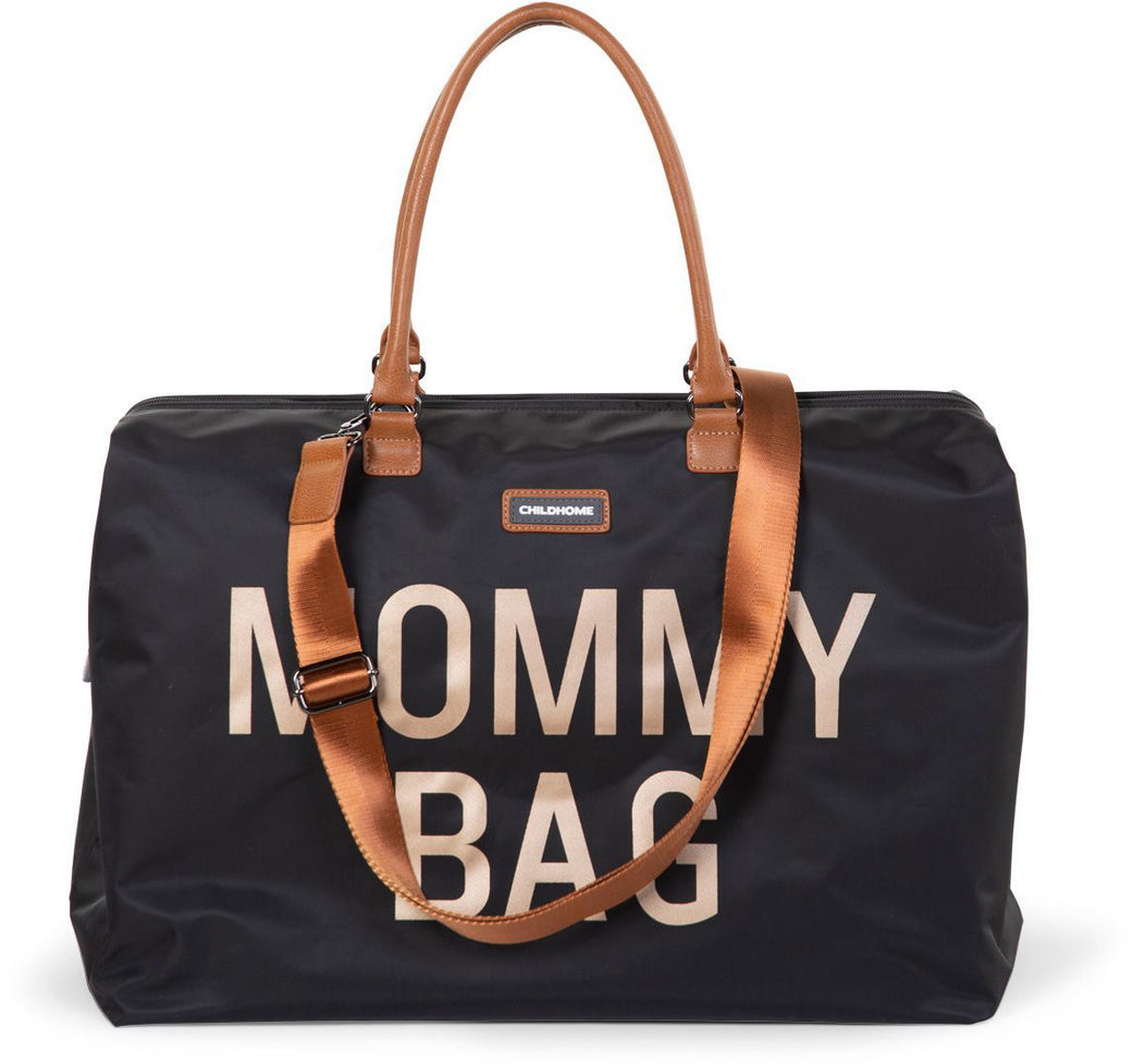 Mommy Bag Big Black Gold - ChildHome