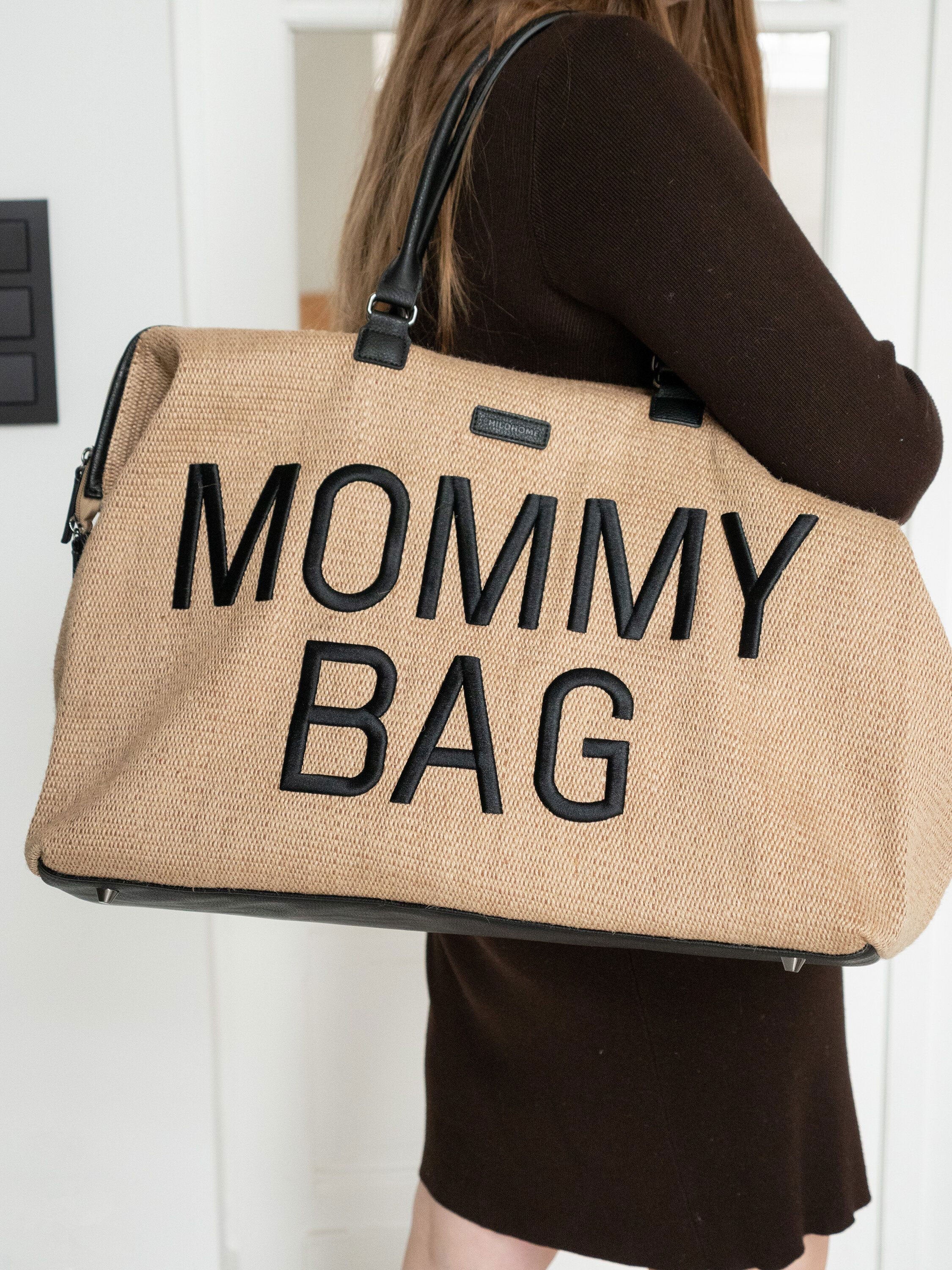 Mommy Bag Big Canvas Raffia - ChildHome