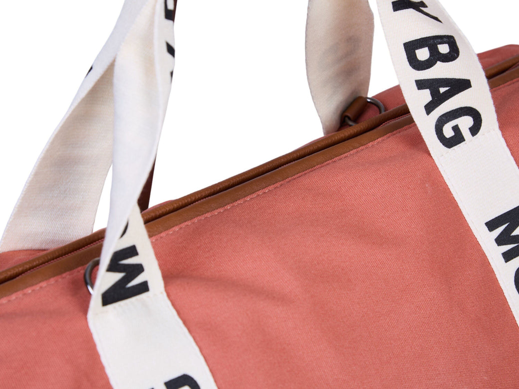 Mommy Bag Big Canvas Terracotta - ChildHome