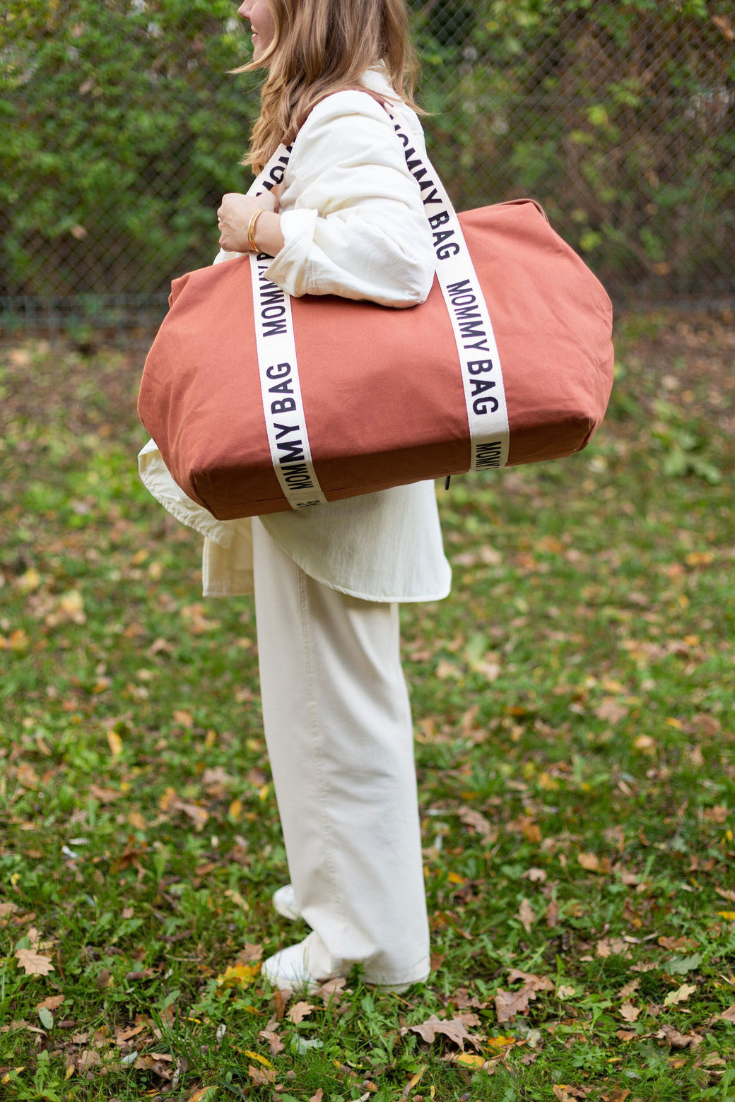 Mommy Bag Big Canvas Terracotta - ChildHome