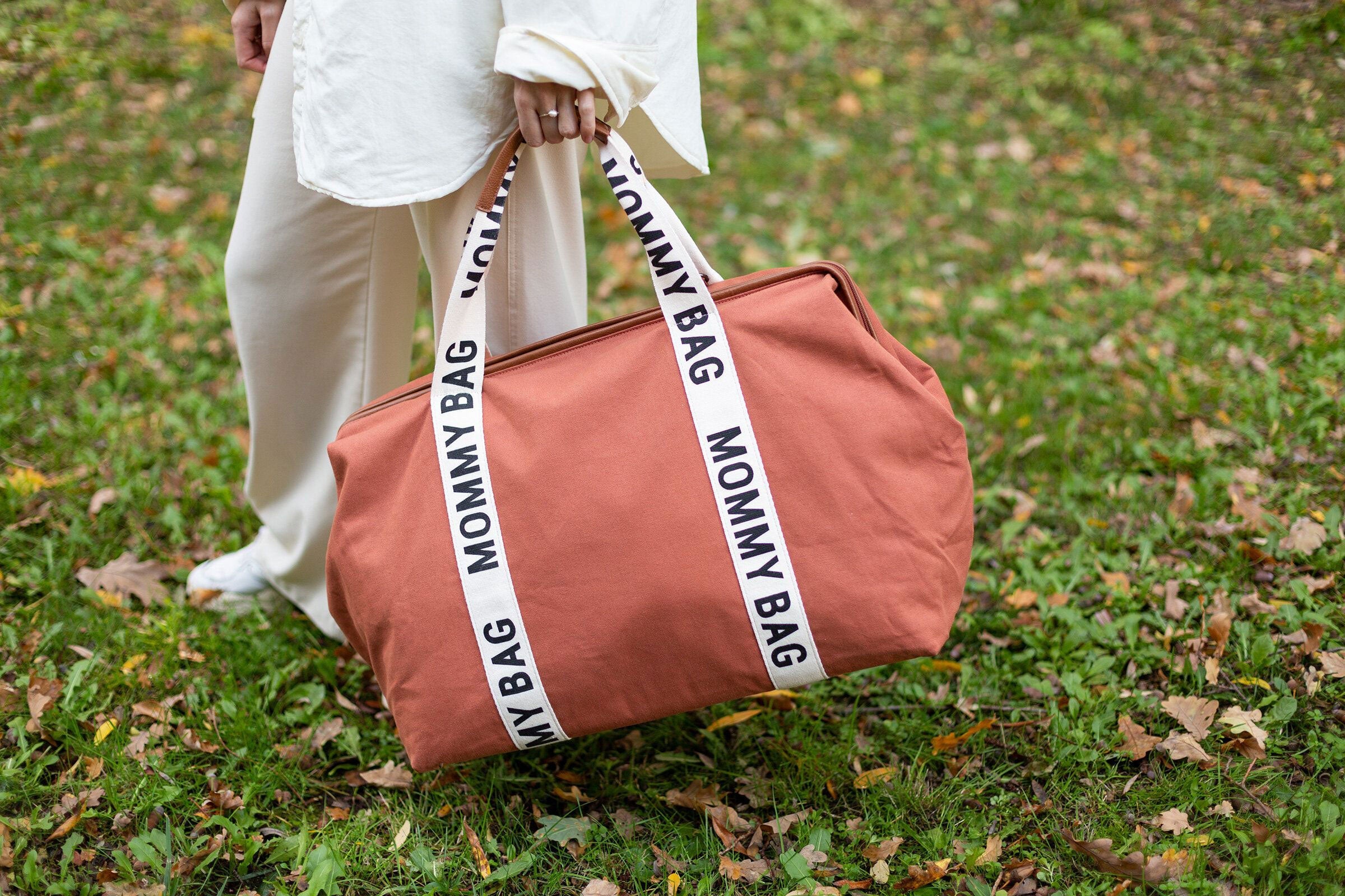Mommy Bag Big Canvas Terracotta - ChildHome