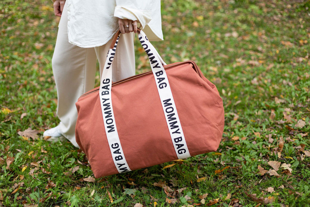 Mommy Bag Big Canvas Terracotta - ChildHome
