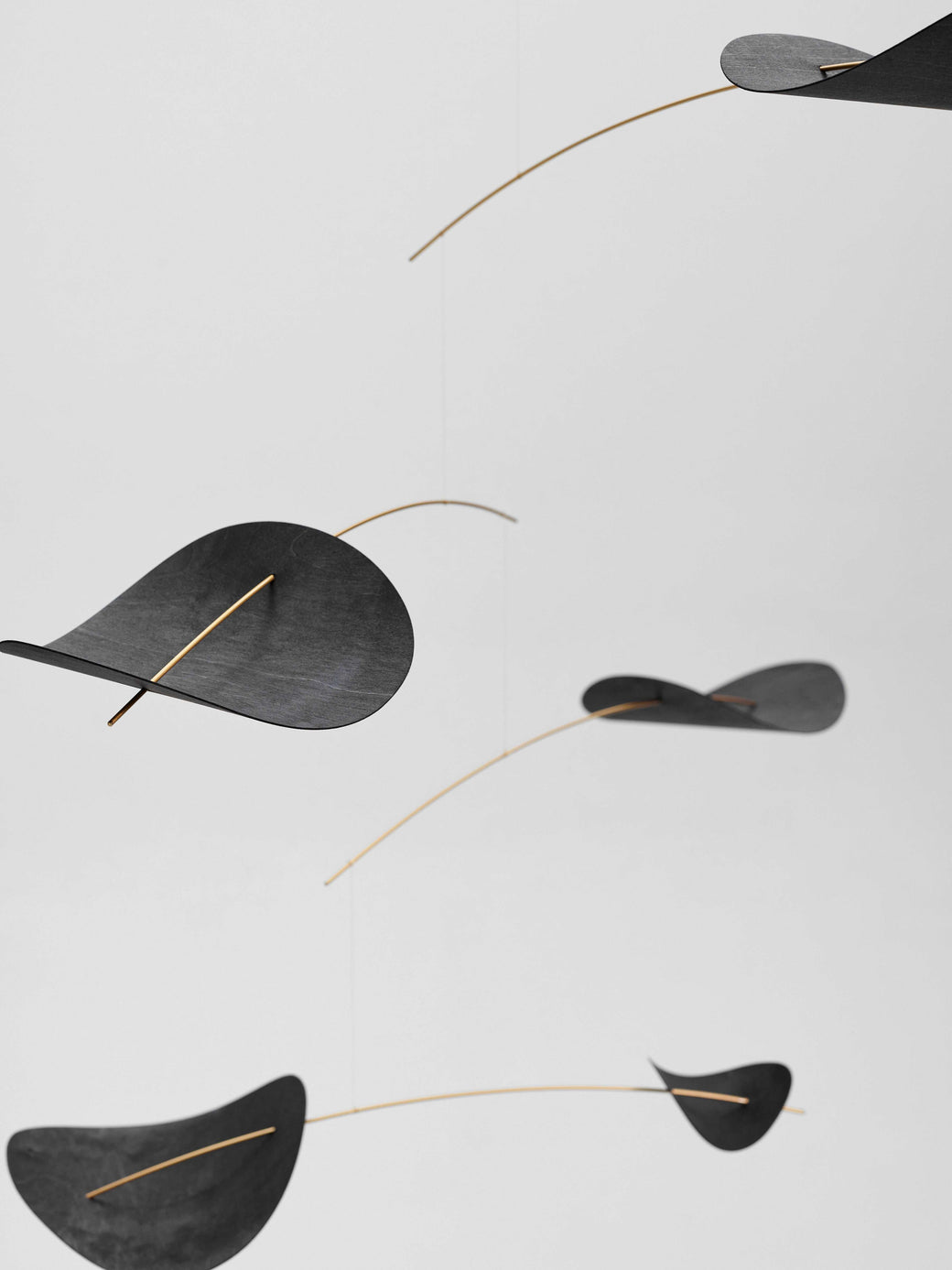 Drifting Clouds Black Wooden Mobile - Flensted Mobiles