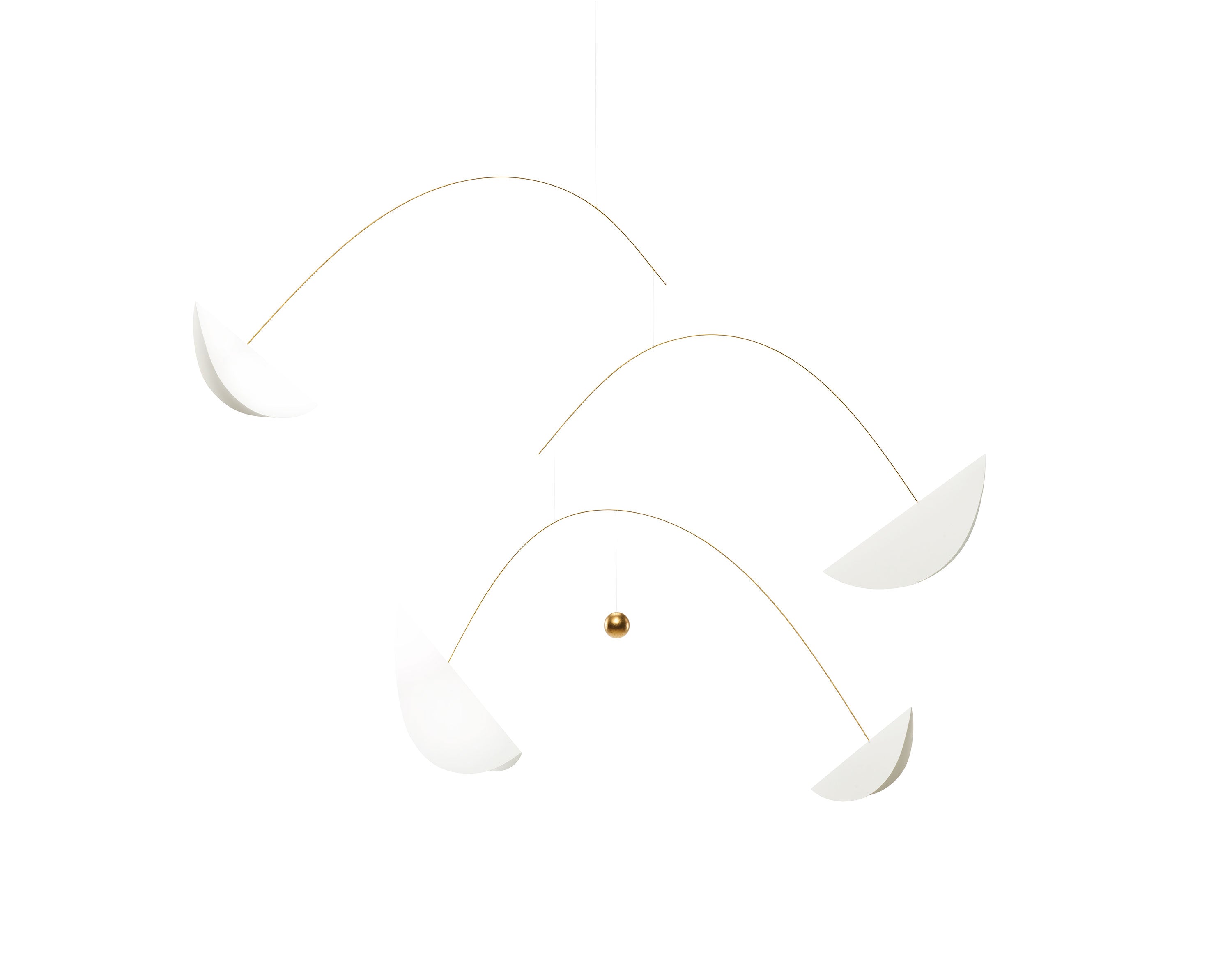 Life & Thread White/Gold Mobile - Flensted Mobiles