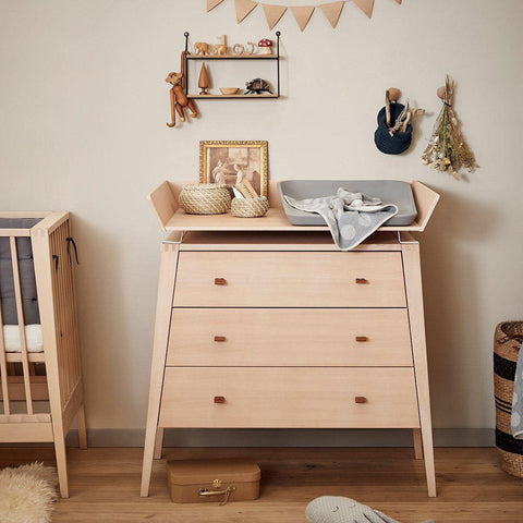 Linea Dresser and Changing Table Natural Wood - Leander