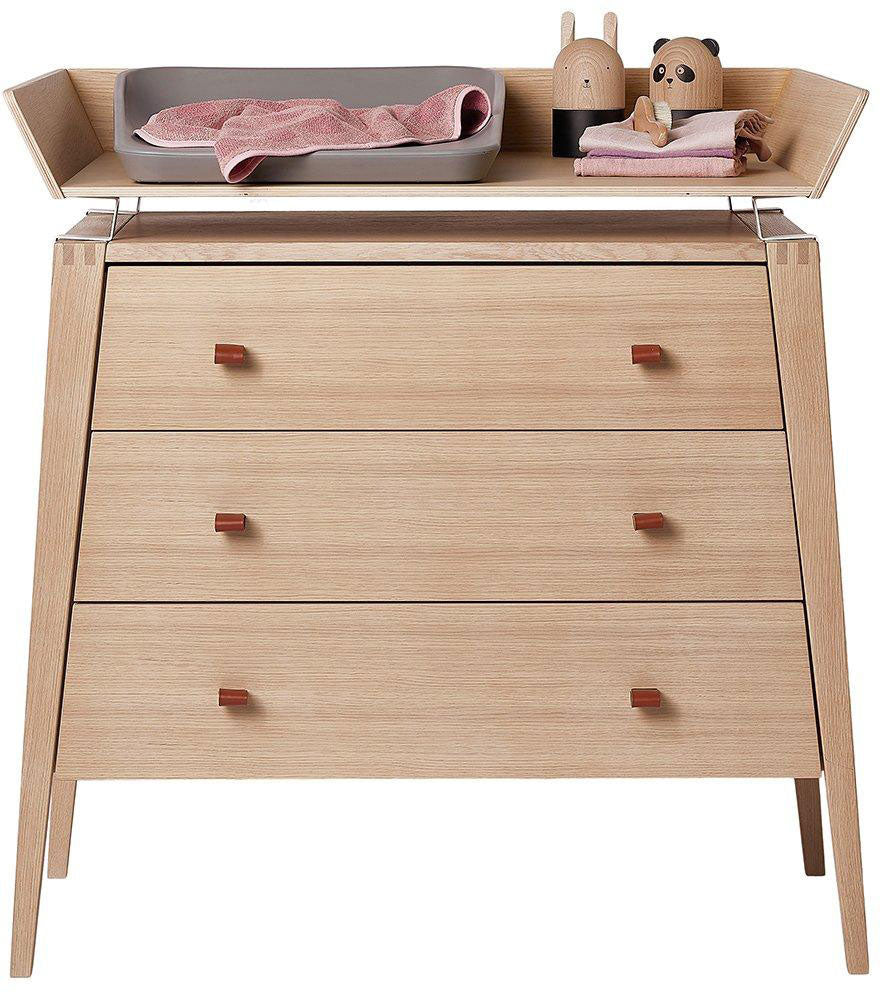 Linea Dresser and Changing Table Oak Wood