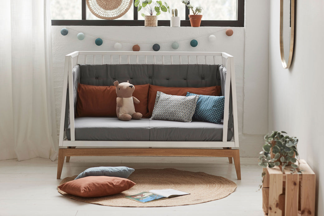 Luna Baby Cot Bed White Oak - Leander