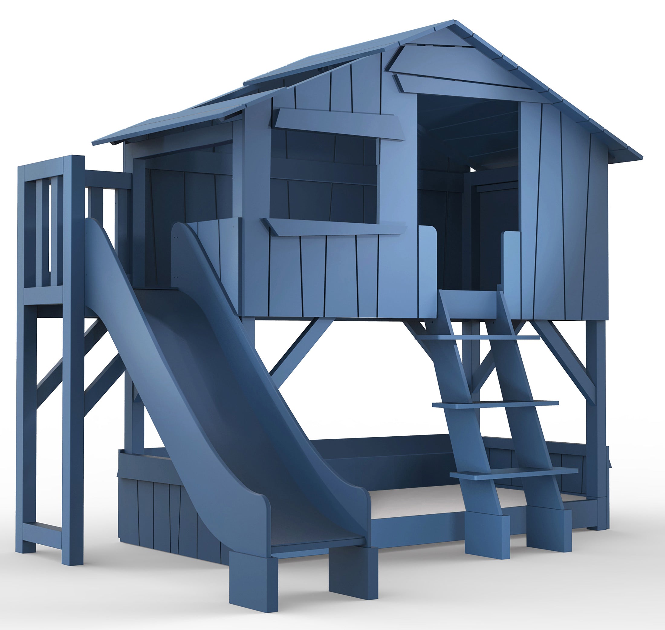 Treehouse Bunk Bed with slide - Mathy By Bols