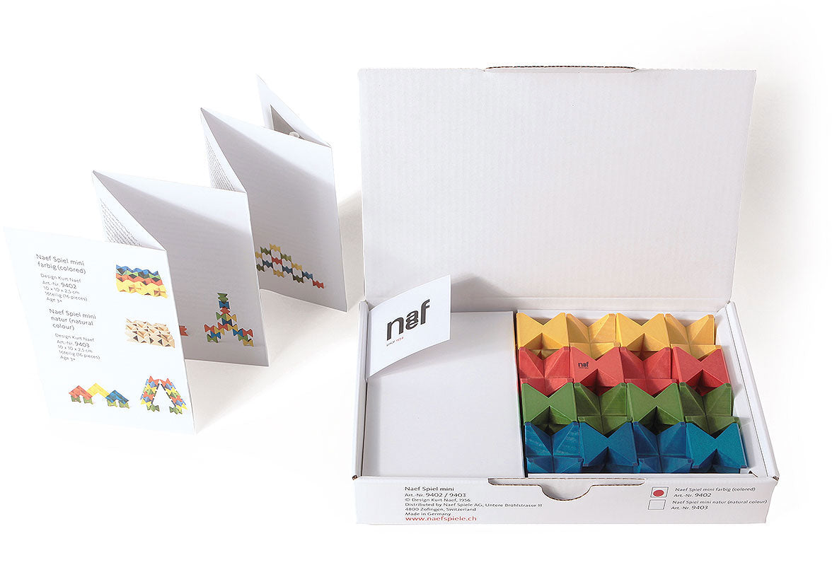 Naef Spiel Mini Colours Angled Building Bricks - Naef
