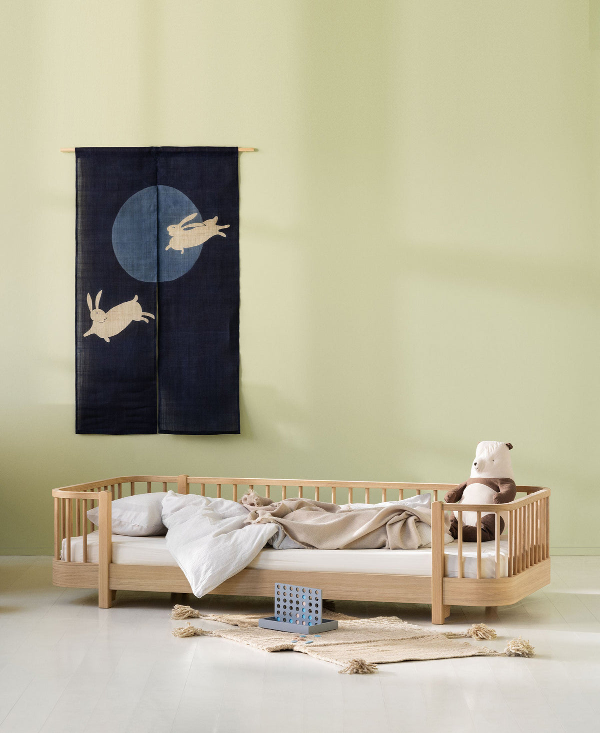 Wood Floor Bed Single Oak - Oliver Furniture