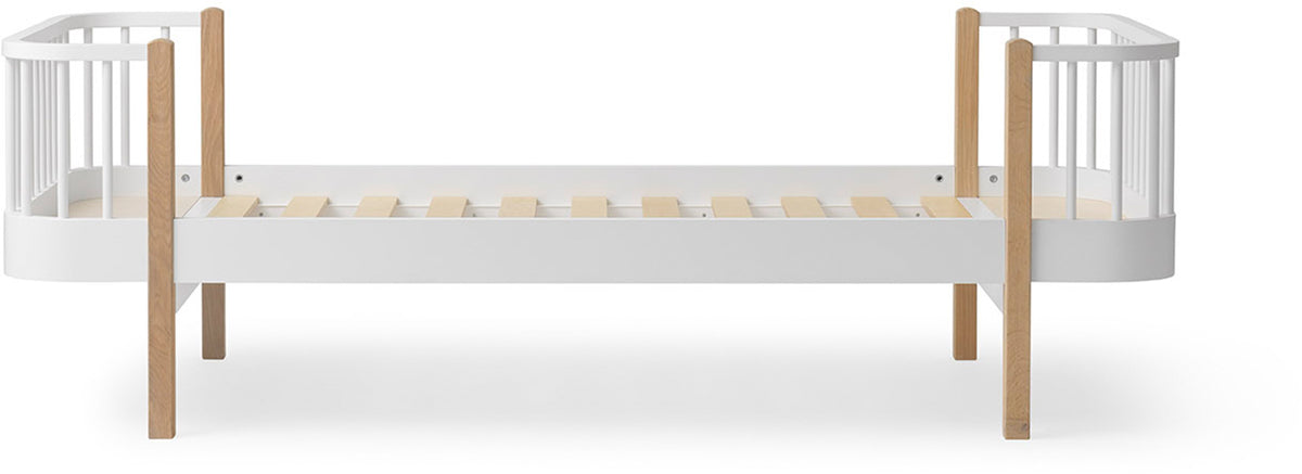 Wood Original Single Bed White/Oak - Oliver Furniture