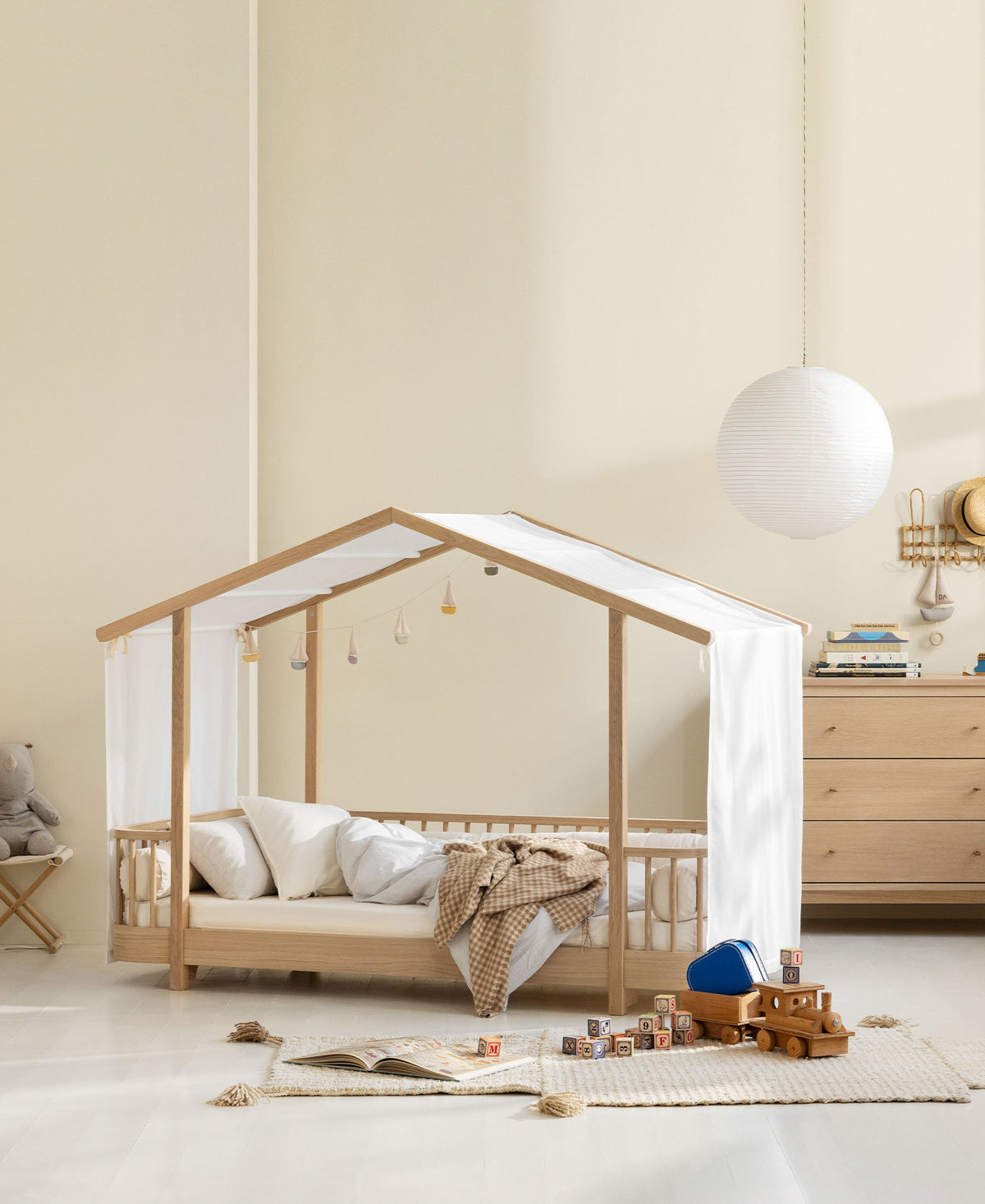 Wood Original Single House Bed Oak - Oliver Furniture