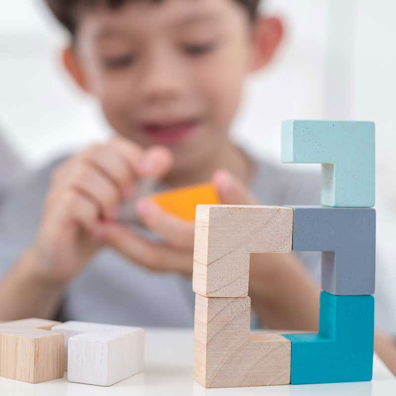 3D Puzzle Cube - Plan Toys