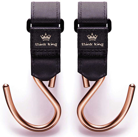 Mighty Buggy Hook Black/Gold Stroller Accessory - Think King