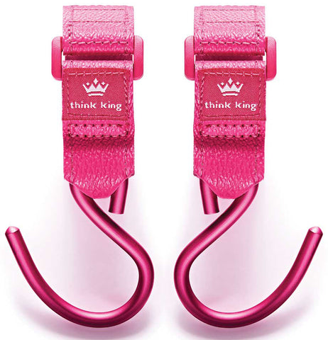 Mighty Buggy Hook Pink/Pink Stroller Accessory - Think King