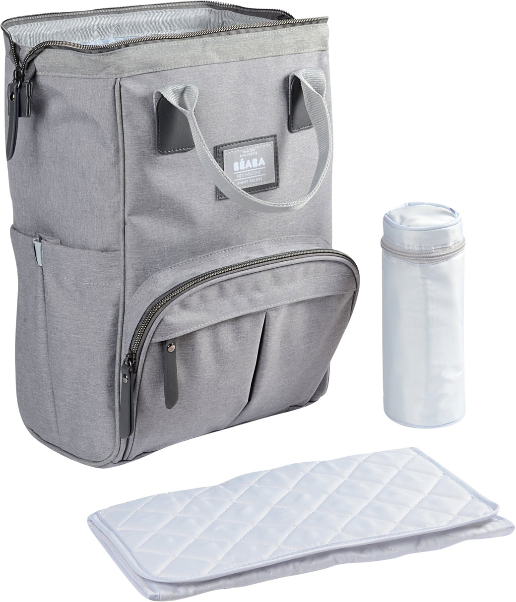 Beaba Wellington Baby Changing Backpack Heather Grey