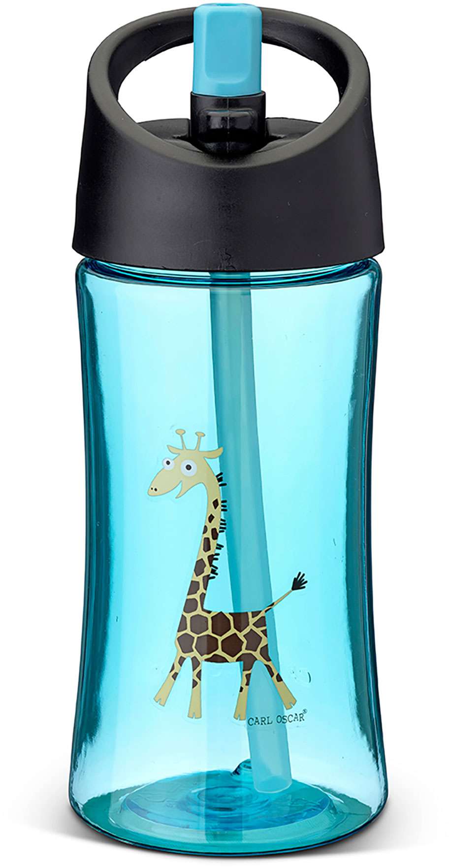 Water Bottle 350ml Giraffe Turqoise - Carl Oscar