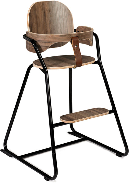 Tibu Retro High Chair Walnut Black - Charlie Crane