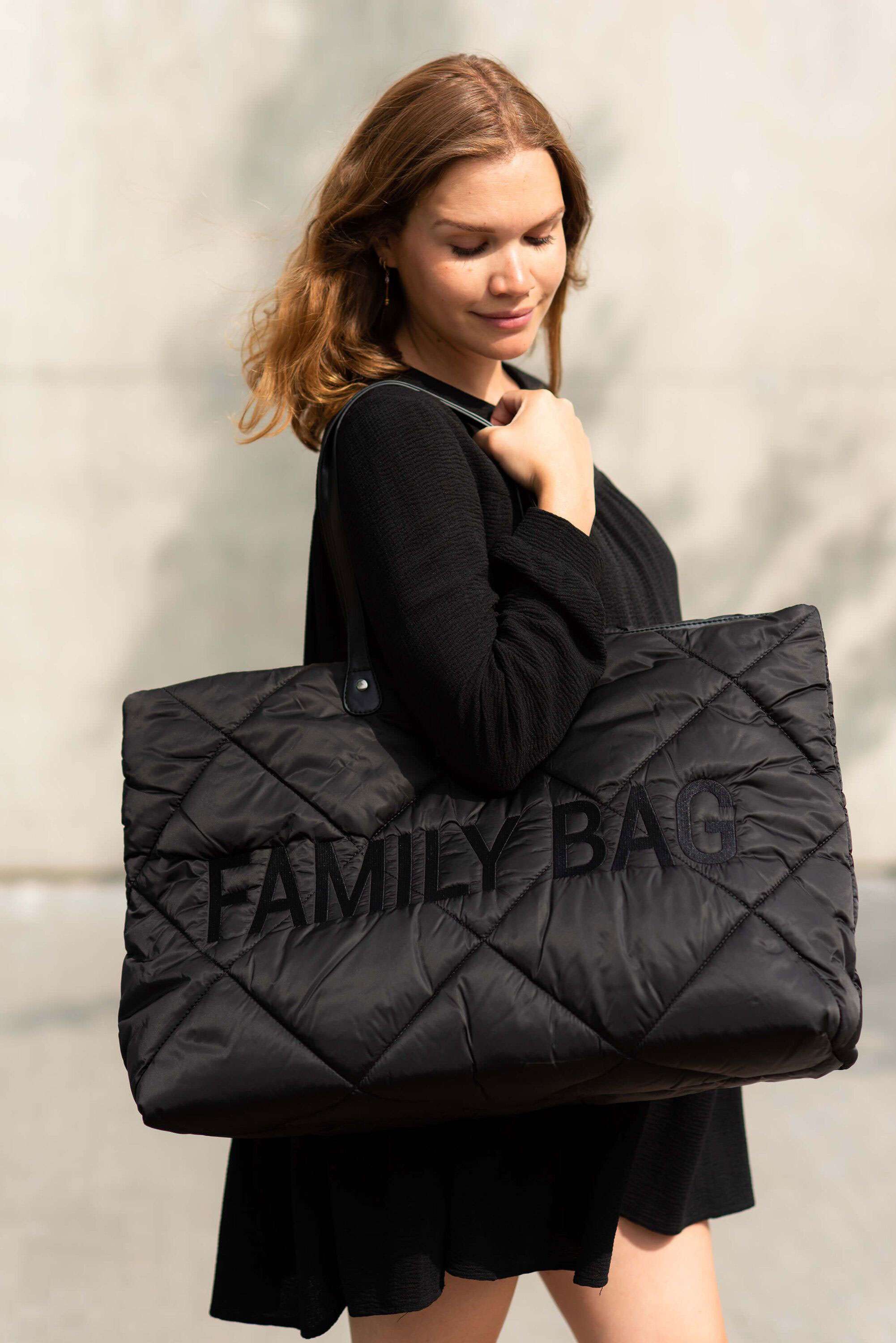 Family Bag Quilted Puffered Black - ChildHome