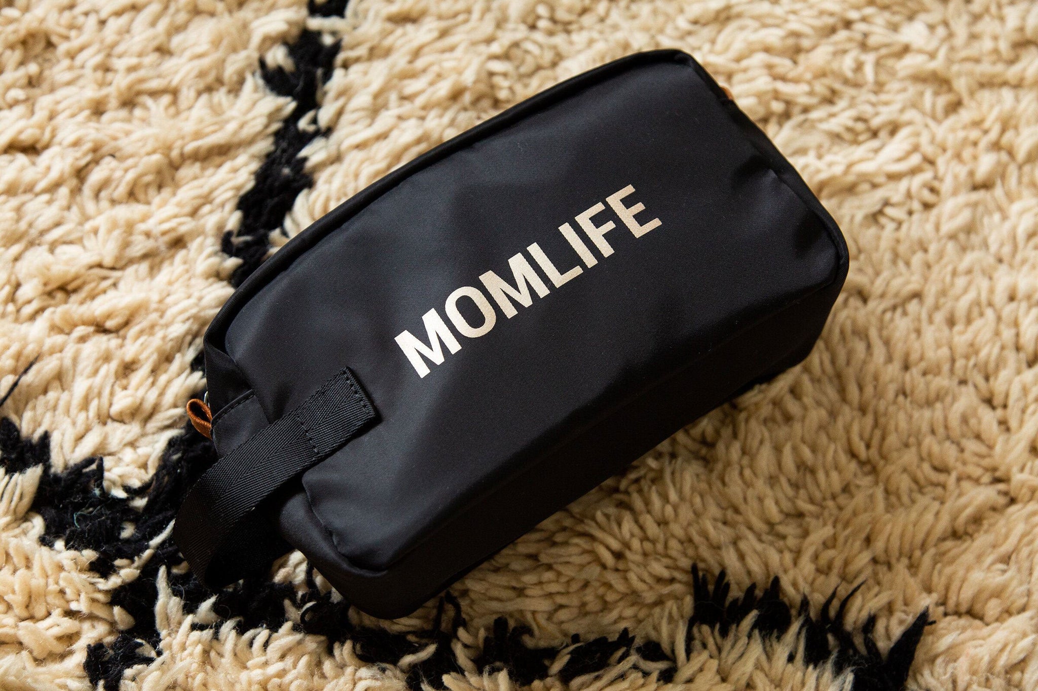 Momlife Toiletries Bag Off Black Gold - ChildHome