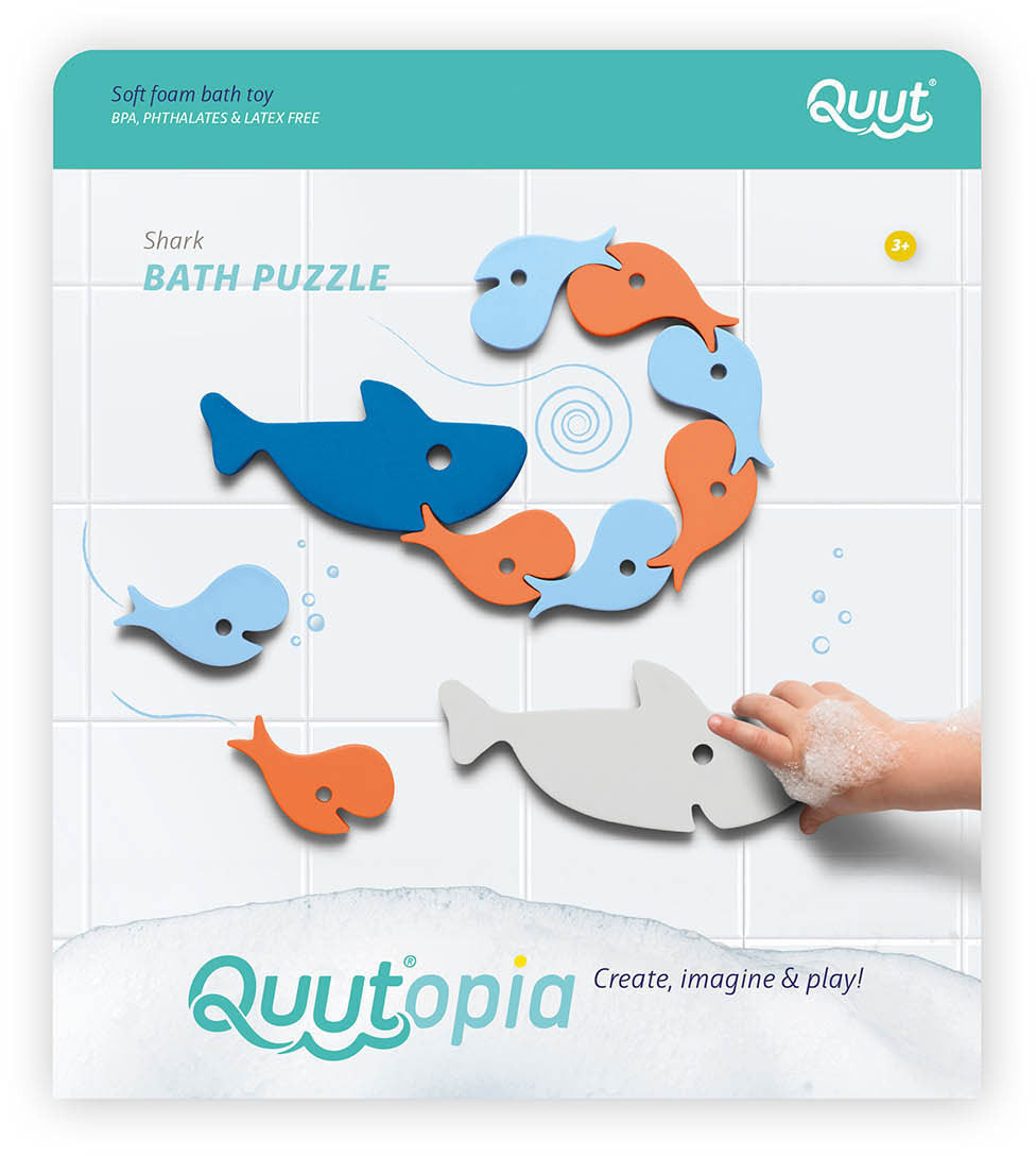Quutopia Shark Bath Puzzle - Quut