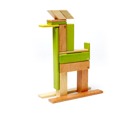 Magnetic Wooden Blocks 24 piece Set Jungle - Tegu