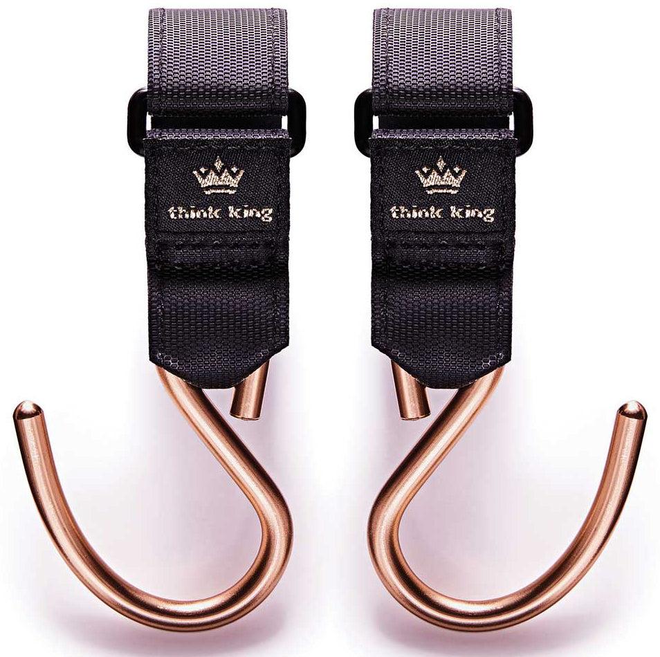 Mighty Buggy Hook Black/Gold Stroller Accessory - Think King