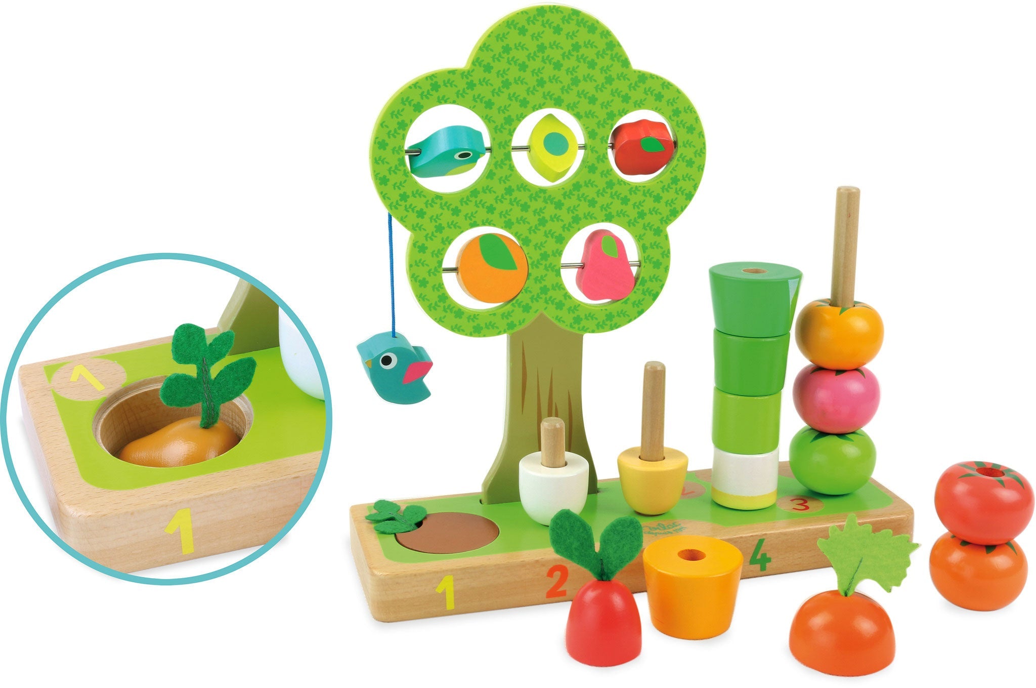 I learn counting vegetables wooden activity toy - Vilac