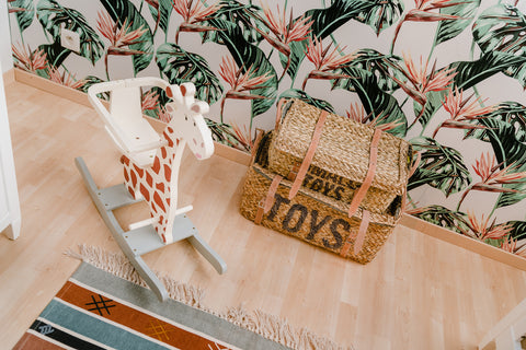 Rattan Toy Basket Set of 2