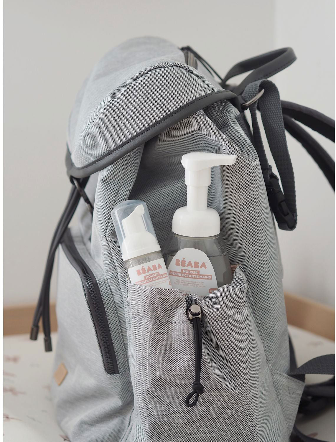 Vancouver Baby Changing Backpack XL Heather Grey - Beaba