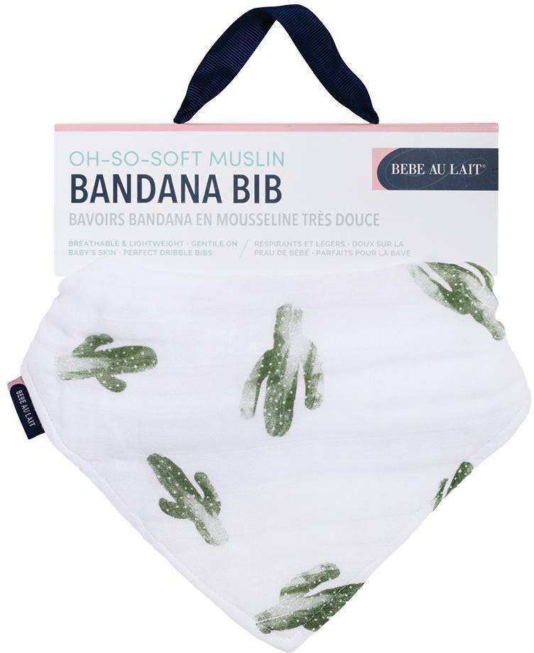 Muslin Bandana Bib Set - Saguaro - Bebe Au Lait