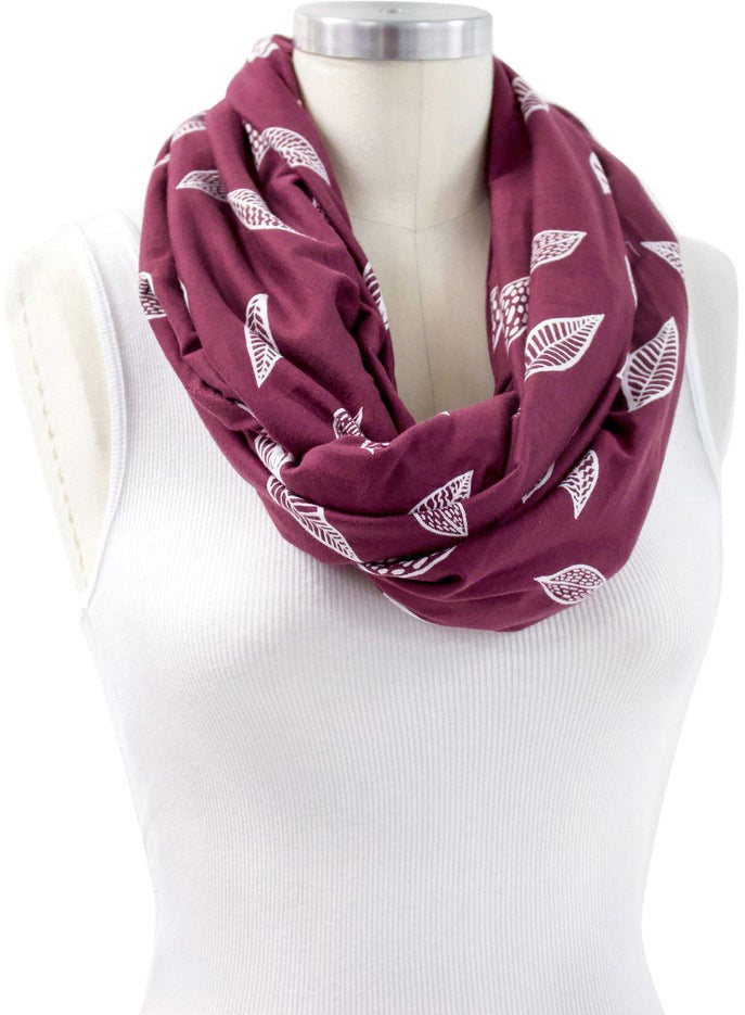 Premium Cotton Jersey Nursing Scarf- Plum - Bebe Au Lait