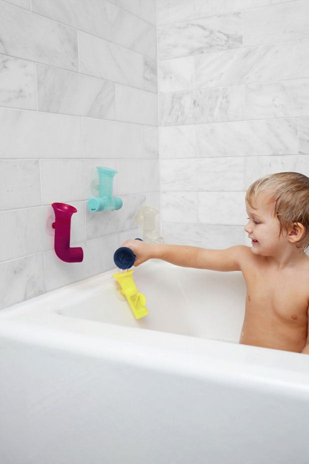 Pipes Building Bath Toy Modern Multi Colour - Boon