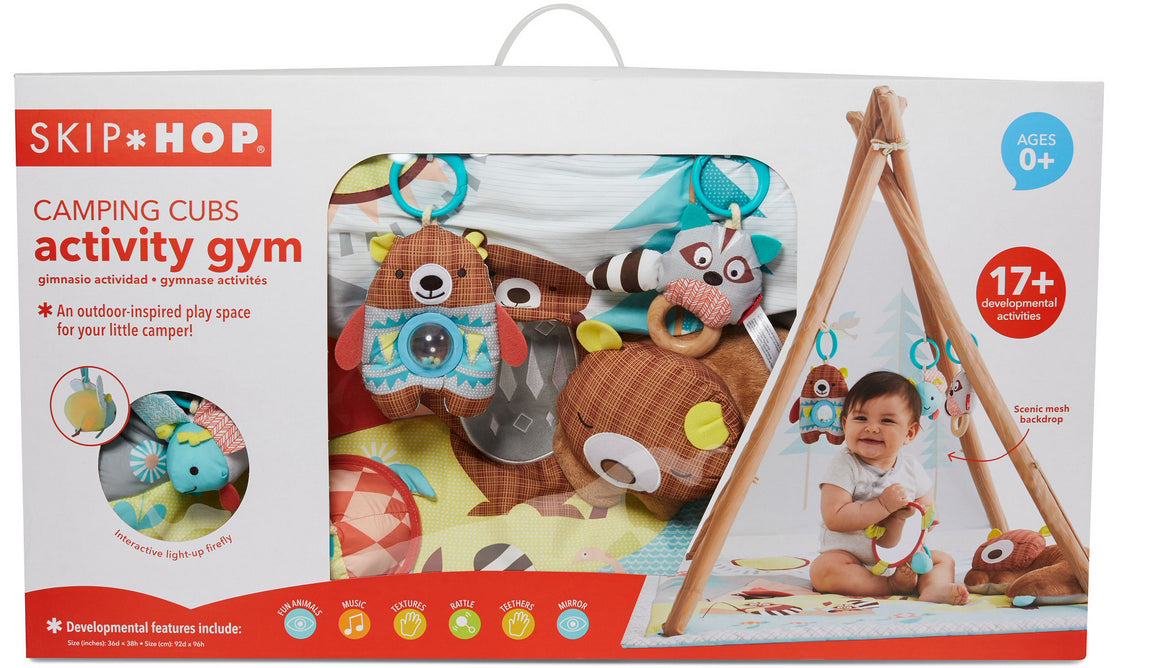 Camping Cubs Baby Woodgrain Patterned Activity Gym Skip Hop Bebemoda