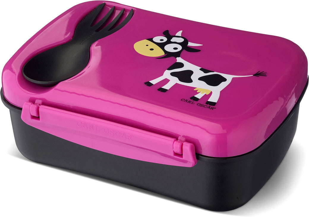 N'ice Lunch Box with cooling pack Cow Purple - Carl Oscar