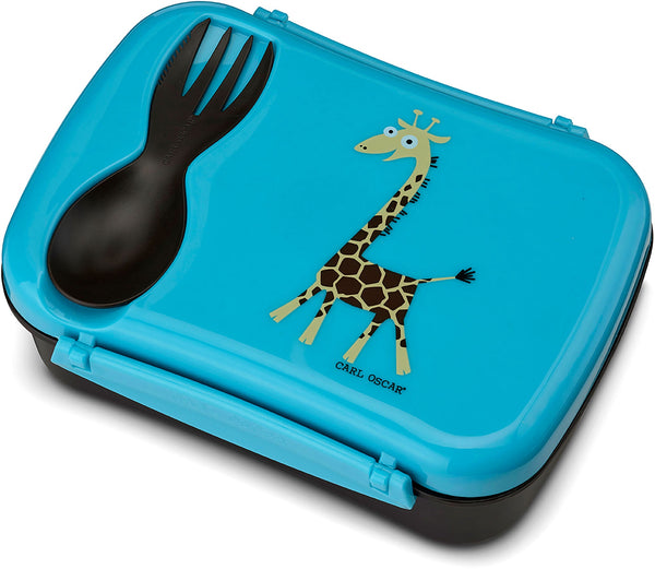 N'ice Lunch Box with cooling pack Giraffe Turqoise - Carl Oscar