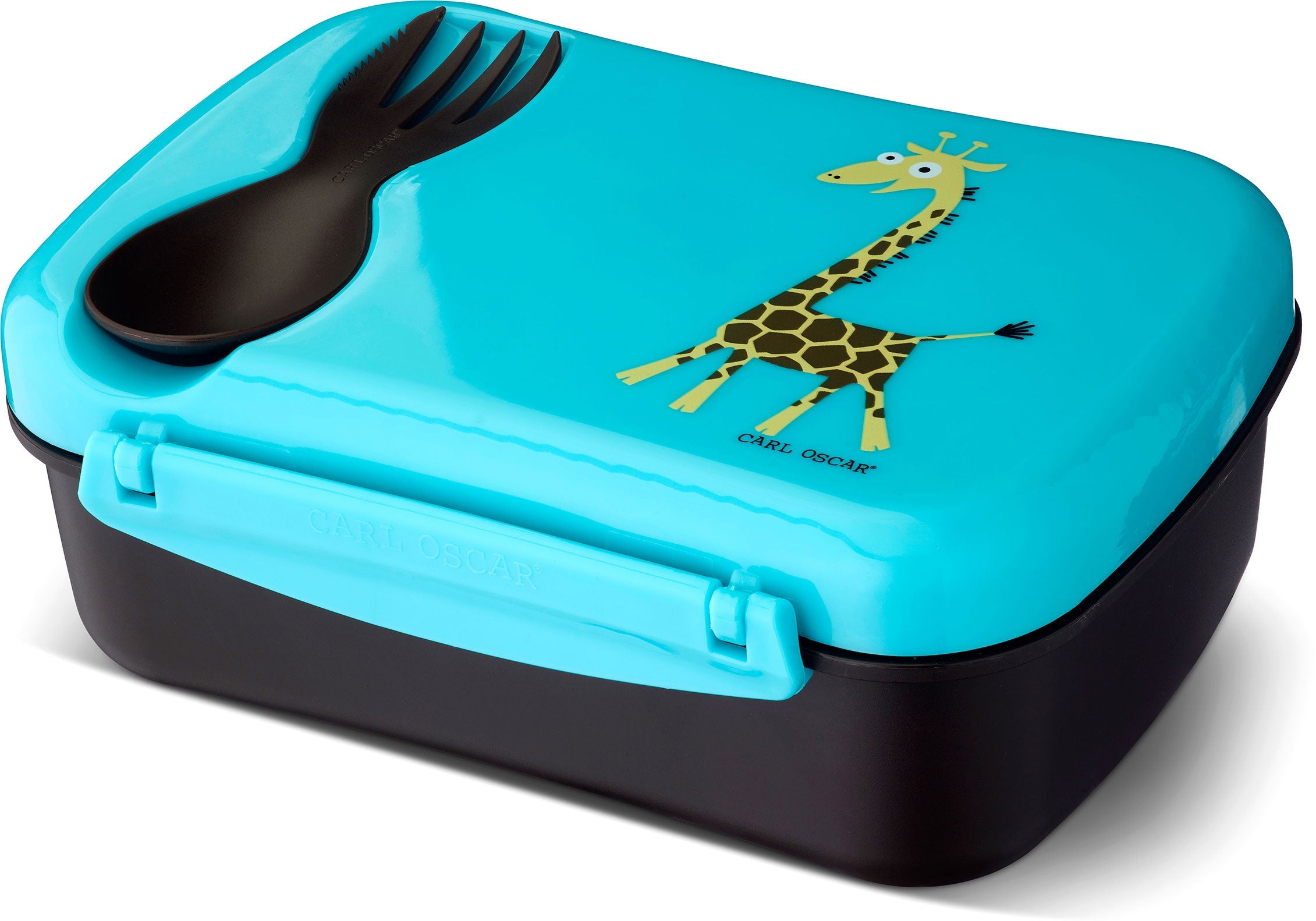 N'ice Lunch Box with cooling pack Giraffe Turqoise - Carl Oscar