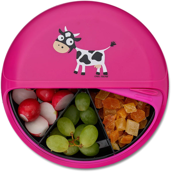 Spinning Bento disc lunch organiser Cow Purple - Carl Oscar